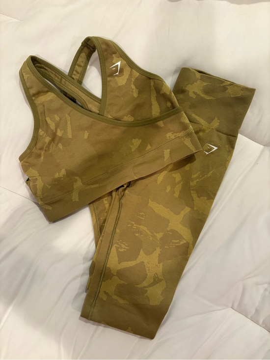 Gymshark Other - Gymshark Olive Camo High-Waist Leggings - Women's